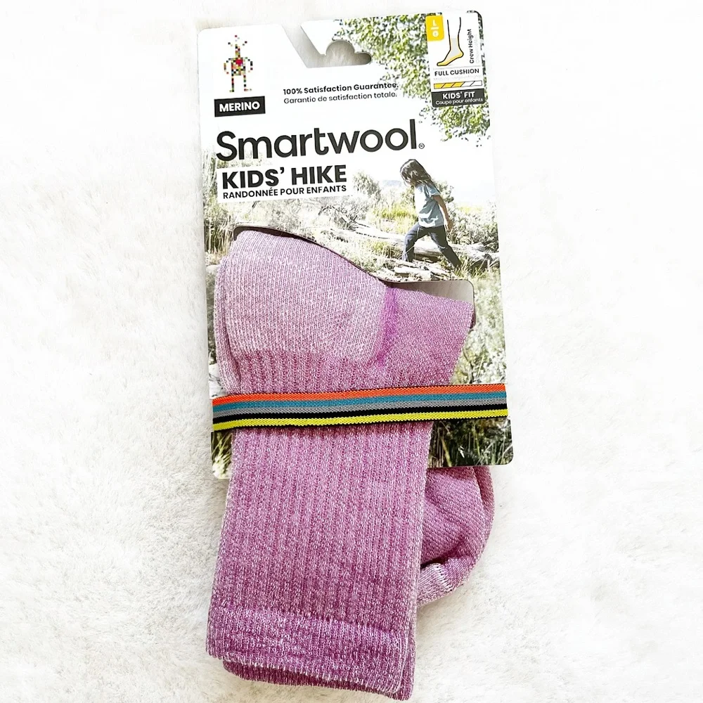 SMARTWOOL NWT KIDS HIKE SOCKS SIZE LARGE